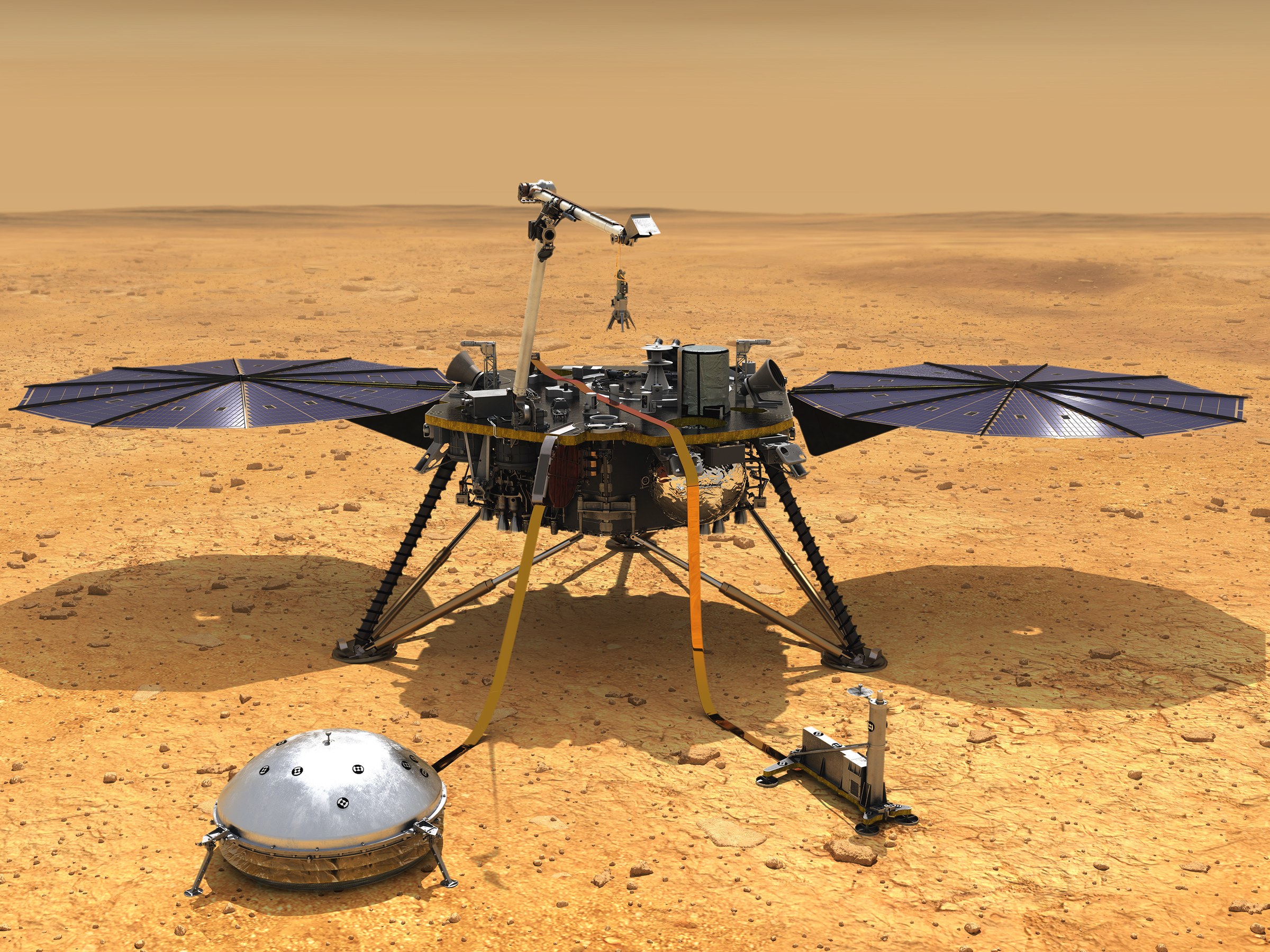 InSight NASA Mungkin Telah Melakukan Pengamatan Gempa Bumi Pertama di Mars